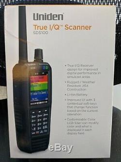 Uniden SDS100 True I/Q Digital APCO Deluxe Trunking Handheld Scanner