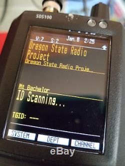 Uniden SDS100 True I/Q Handheld Digital Police Scanner Trunking SDR APCO P25