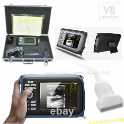 VET 5 inch Digital Handheld B ultrasonic Ultrasound Scanner 7.5MHz Linear Probe