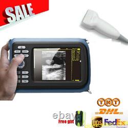 VET 5 inch Digital Handheld B ultrasonic Ultrasound Scanner 7.5MHz Linear Probe