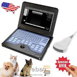 VET Animal Portable Ultrasound Scanner Laptop Machine, 3.5M Convex Probe, Warranty