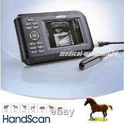 VET Digital Handheld Ultrasound Ultrasonic Scanner Unit Animal Rectal Transducer