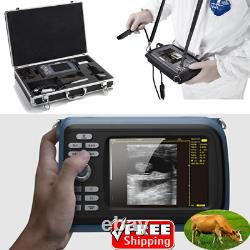 VET Handheld Digital Veterinary Ultrasound Scanner+Rectal Probe CowithPig/Cat Use