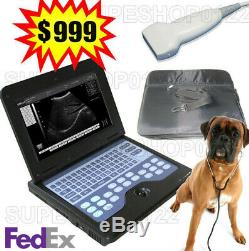 VET Veterinary Animal Laptop Ultrasound Scanner Machine 7.5mhz linear probe+Bag