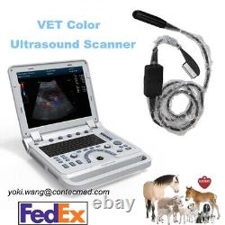 VET Veterinary Color Ultrasound Scanner Digital Animal Diagnostic 7.5Mhz Rectal