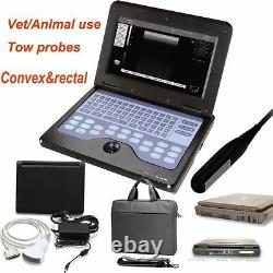 VET Veterinary Ultrasound Scanner For Equine/cows/sheep use 2 probes CONTEC new