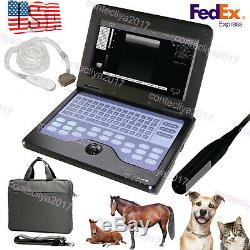 VET Veterinary portable Ultrasound Scanner Machine+2 Probe, CowithHorse/Dog/Cat, USA