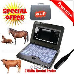 VET Veterinary portable Ultrasound Scanner Machine For cowithhorse/Animal, rectal