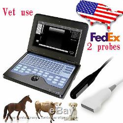 VET Veterinary portable Ultrasound Scanner Machine For horse, cow, rectal+linear