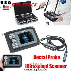 Vet Digital Handheld Ultrasound Scanner Machine Animal Rectal Probe Veterinary