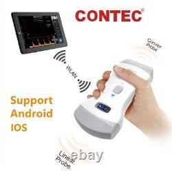 Vet Handheld Color Doppler Ultrasound Scanner Machine 2 Probes Wifi Wireless, USA