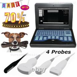 Veterinary 4 animal probes Portable Notebook Laptop VET Ultrasound Scanner CE