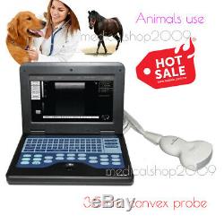 Veterinary Laptop Ultrasound Scanner Machine+ 3.5mhz Convex abdominal probe