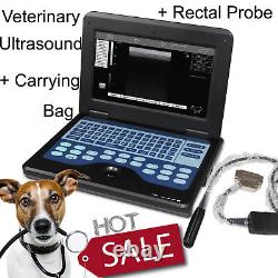 Veterinary Pet Notebook VET Ultrasound Scanner 7.5mhz Rectal Probe CE FDA