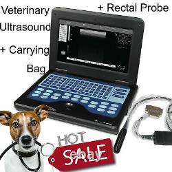 Veterinary Ultrasound Scanner Machine 2VET Probes Rectal+Micro-convex Animal USA