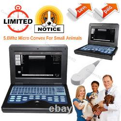 Veterinary Ultrasound Scanner Small Animals Laptop Machine & Micro Convex Probe