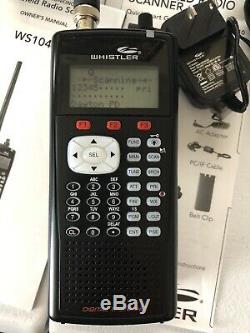 WHISTLER WS1040 Digital Handheld Scanner New Condition With Accessories