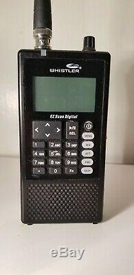 WHISTLER WS1088 DIGITAL Handheld EZ SCAN Police Scanner Great Condition
