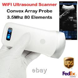 WIFI Digital Ultrasound Scanner Machine+Convex Array 3.5Mhz Probe Handheld