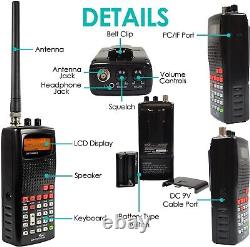 Whistler WS1010 Analog Handheld Police Radio Weather Scanner BlackT