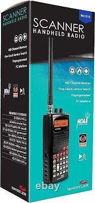 Whistler WS1010 Analog Handheld Police Radio Weather Scanner BlackT