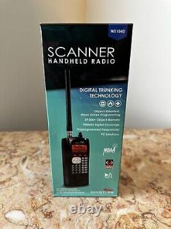 Whistler WS1040 Black Digital Trunking Technology Portable Handheld Scanner