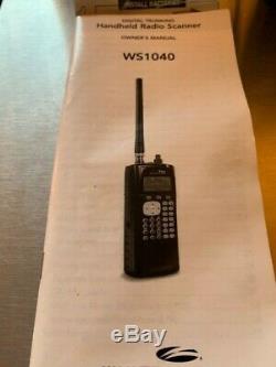 Whistler WS1040 Digital Handheld Scanner Mint Conditions