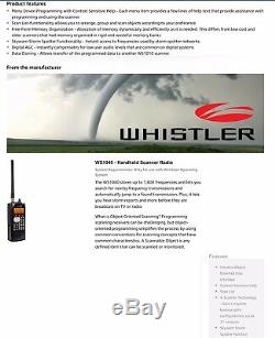 Whistler WS1040 Digital Trunking Handheld Radio Scanner