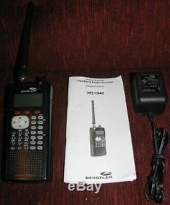 Whistler WS1040 Digital Trunking Handheld Scanner Radio WithManual & AC Adapter