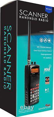 Whistler WS1040 Handheld Scanner Radio Digital Trunking 700MHz 1,800 Frequencies