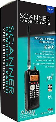 Whistler WS1040 Handheld Scanner Radio Digital Trunking 700MHz 1,800 Frequencies