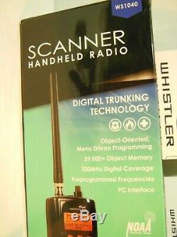 Whistler WS1040 Handheld Scanner Radio Digital Trunking 700MHz + Extra Antenna