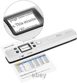WiFi Portable Handheld Color Photo Scanner for A4 Documents, Business Card, Boo
