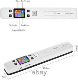WiFi Portable Handheld Color Photo Scanner for A4 Documents, Business Card, Boo