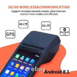 Wireless Barcode Scanner Android Handheld POS with NFC +58MM Thermal Label Print