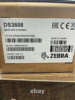 Zebra DS3608-SR Ultra-Rugged Handheld Digital Barcode Scanner NO CABLE