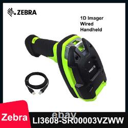 Zebra LI3608-SR00003VZWW Rugged Handheld Digital 1D Barcode Scanner with USB Cable