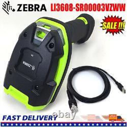 Zebra LI3608-SR00003VZWW Rugged Handheld Digital 1D Barcode Scanner with USB Cable