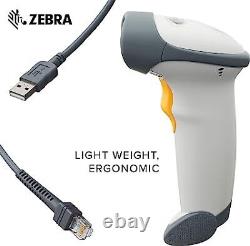 Zebra LS2208 Digital Handheld Barcode Scanner with Stand and USB Cable
